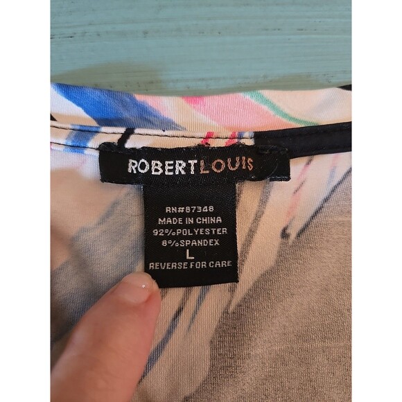 Robert Louis L Womens Top POLY/SPANDX Breathable Casual Everyday Wear Comfort - Picture 7 of 8
